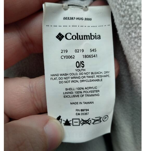 Columbia Youth One Size Peruvian Beanie Ear Flap Blue Aztec Knit Pom Pom Cap - Picture 8 of 8